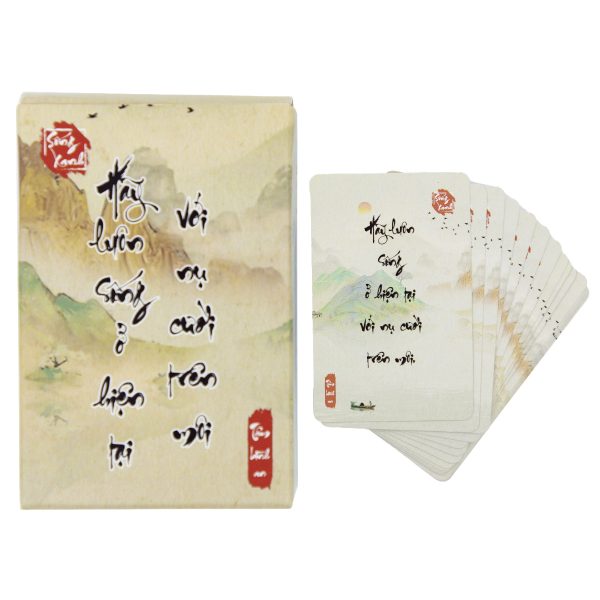 Bộ thẻ quà tặng thư pháp - Lời Của Bình Yên - Hình ảnh 2